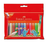 Faber Castell Jumbo Keçeli Kalem 12 Renk